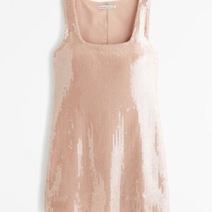 Abercrombie & Fitch Sequin Squareneck Mini Dress